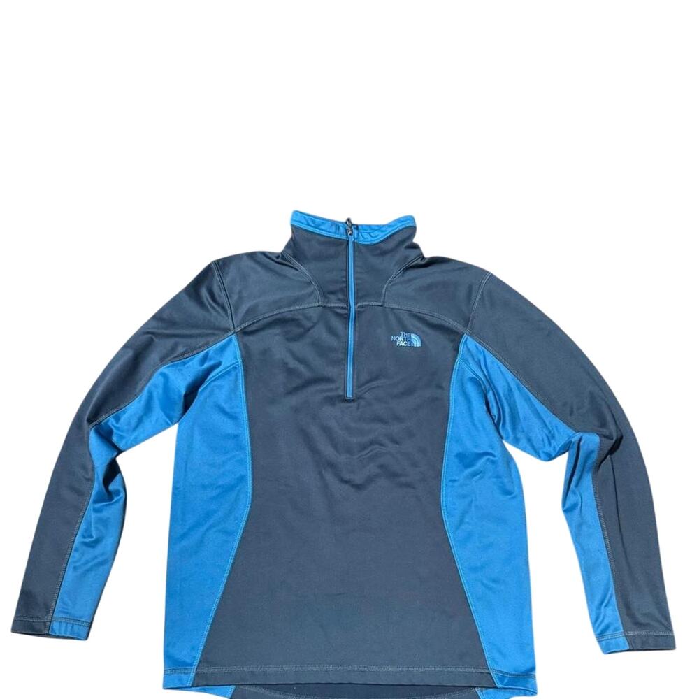 The North Face Blue and Gray Quarter Zip Jacket
